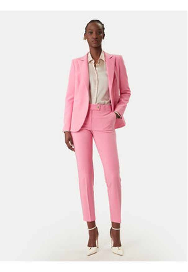 Rinascimento Spodnie materiałowe CFC0128638003 Różowy Slim Fit. Kolor: różowy. Materiał: syntetyk