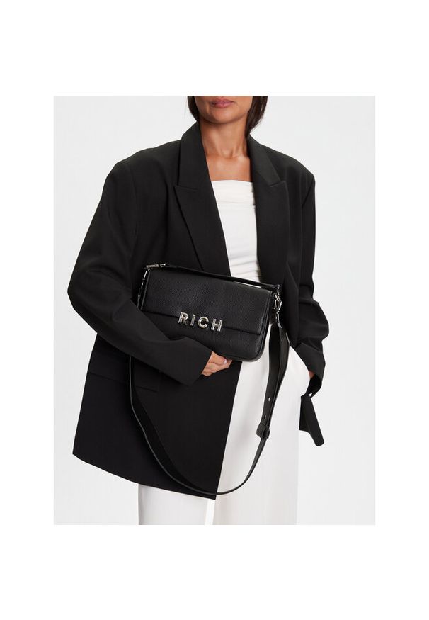 Torebka John Richmond. Kolor: czarny