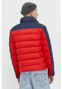 Tommy Jeans kurtka puchowa męska kolor czerwony zimowa. Kolor: czerwony. Materiał: puch. Sezon: zima #6