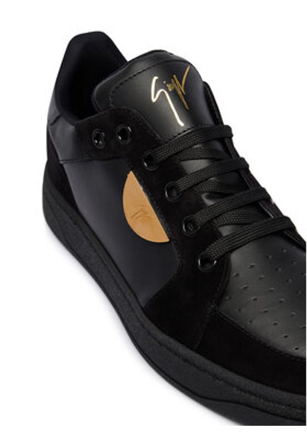 Giuseppe Zanotti Sneakersy RU50044/001 Czarny. Kolor: czarny. Materiał: skóra