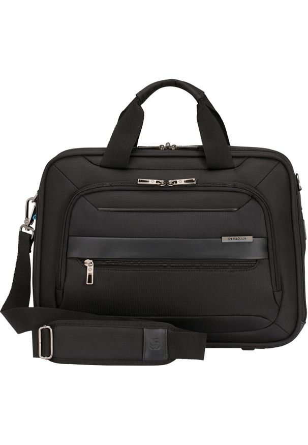 Torba Samsonite Vectura Evo Bailhandle 14.1'' czarny. Kolor: czarny. Materiał: materiał. Styl: elegancki