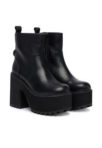 Buffalo Botki Killah Zip Boot Mid 1622374 Czarny. Kolor: czarny. Materiał: skóra #5