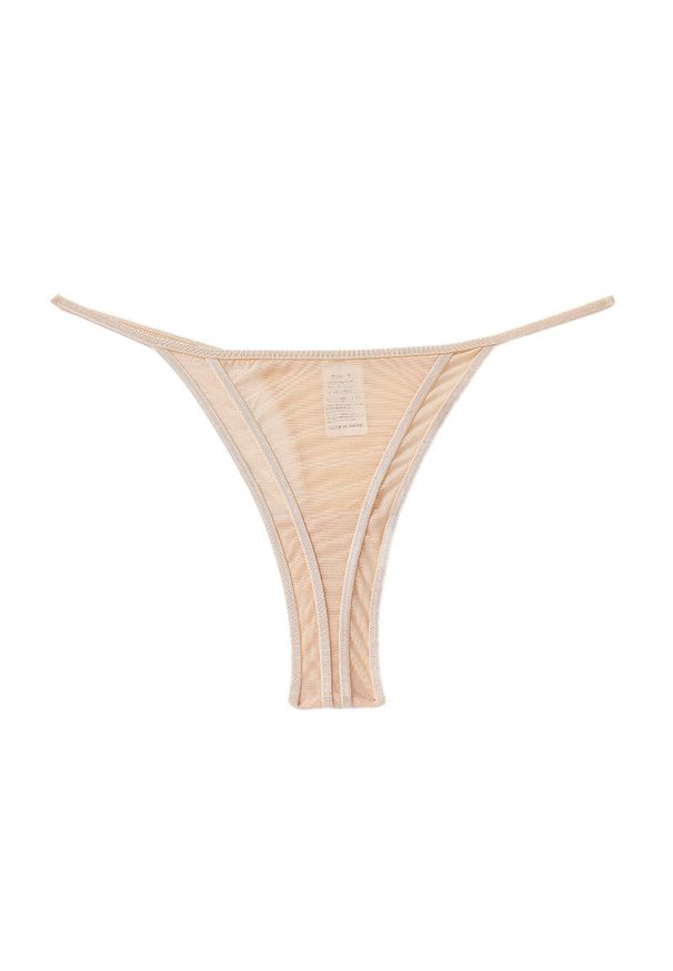 Intica - Stringi damskie z lekkiego materiału na co dzień i wieczór Tula. Kolor: beżowy. Materiał: materiał