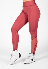 GORILLA WEAR - Kaycee Rajstopy - Burgundowa czerwień. Kolor: czerwony, brązowy, wielokolorowy. Sport: fitness