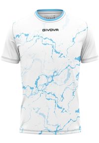 Givova - T-shirt givova sport. Kolor: niebieski, biały, wielokolorowy. Sport: piłka nożna