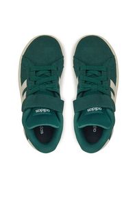 Adidas - adidas Sneakersy Grand Court 00s JP5898 Zielony. Kolor: zielony. Materiał: skóra, zamsz