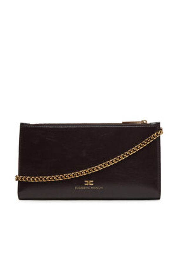 Elisabetta Franchi Portfel PF-65A-61E2-V270 Brązowy. Kolor: brązowy. Materiał: skóra