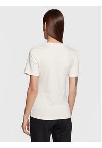 Calvin Klein Jeans T-Shirt J20J220303 Beżowy Slim Fit. Kolor: beżowy. Materiał: bawełna