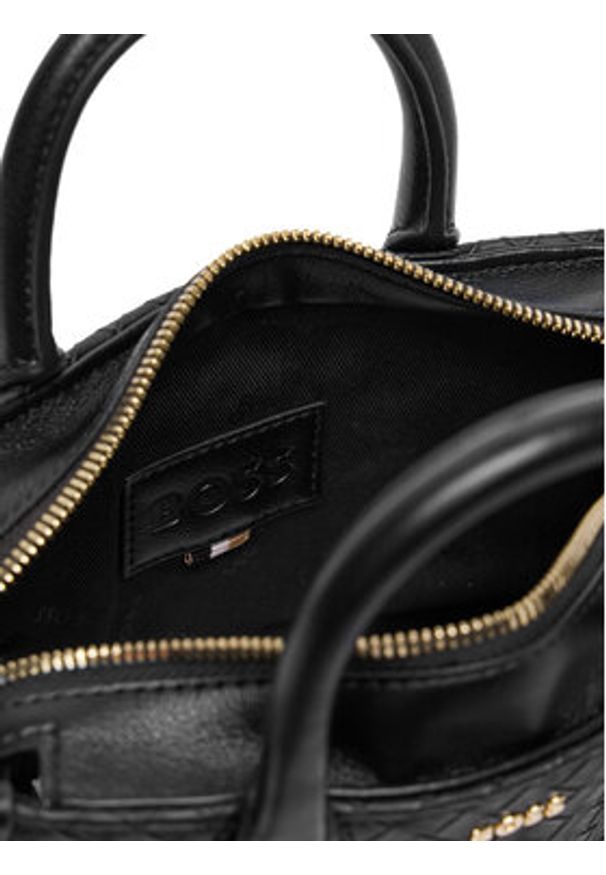 BOSS Torebka 50557998 Czarny. Kolor: czarny. Materiał: skórzane