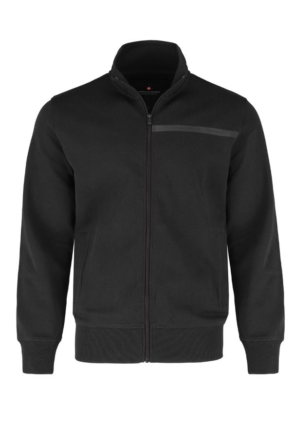 Volcano - Bluza ze stójką B-LUNOS. Typ kołnierza: kołnierzyk stójkowy. Kolekcja: plus size. Materiał: wiskoza, dzianina, poliester, materiał, bawełna, elastan. Wzór: gładki. Styl: klasyczny, sportowy, elegancki