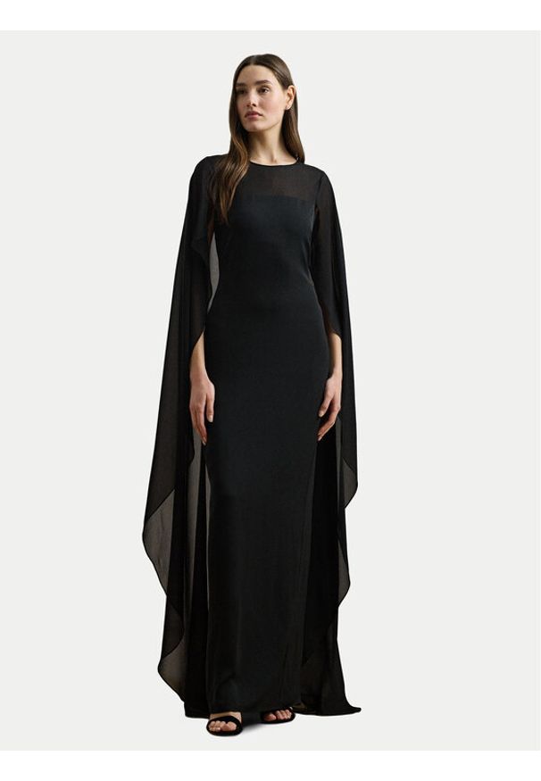 Lauren Ralph Lauren - LAUREN RALPH LAUREN Sukienka wieczorowa 253951606001 Czarny Slim Fit. Kolor: czarny. Materiał: syntetyk. Styl: wizytowy