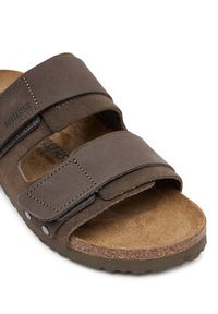 Birkenstock Klapki Uji 1029259 Brązowy. Kolor: brązowy. Materiał: zamsz, skóra #3