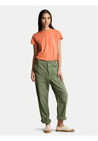 Polo Ralph Lauren T-Shirt 211898698024 Pomarańczowy Regular Fit. Typ kołnierza: polo. Kolor: pomarańczowy. Materiał: bawełna #3