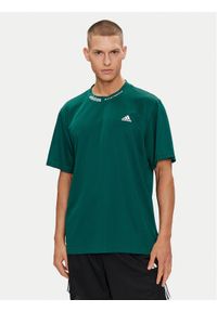 Adidas - adidas T-Shirt IJ6462 Zielony Loose Fit. Kolor: zielony. Materiał: syntetyk #1