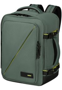 AMERICAN TOURISTER - American Tourister Air Take2Cabin S/M do WIZZ ciemnozielony. Kolor: zielony. Materiał: materiał. Styl: biznesowy, casual