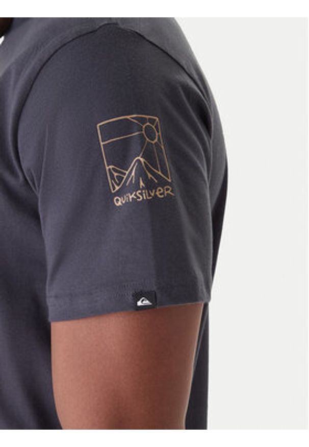 Quiksilver T-Shirt Evo Quik Rituals EQYZT08193 Szary Regular Fit. Kolor: szary. Materiał: bawełna