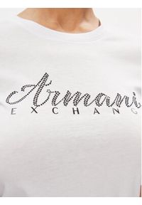 Armani Exchange T-Shirt 8NYT91 YJG3Z 1000 Biały Regular Fit. Kolor: biały. Materiał: bawełna #2