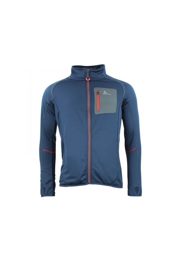 PEAK MOUNTAIN - Kurtka polarshell Peak Mountain. Kolor: niebieski. Sport: turystyka piesza