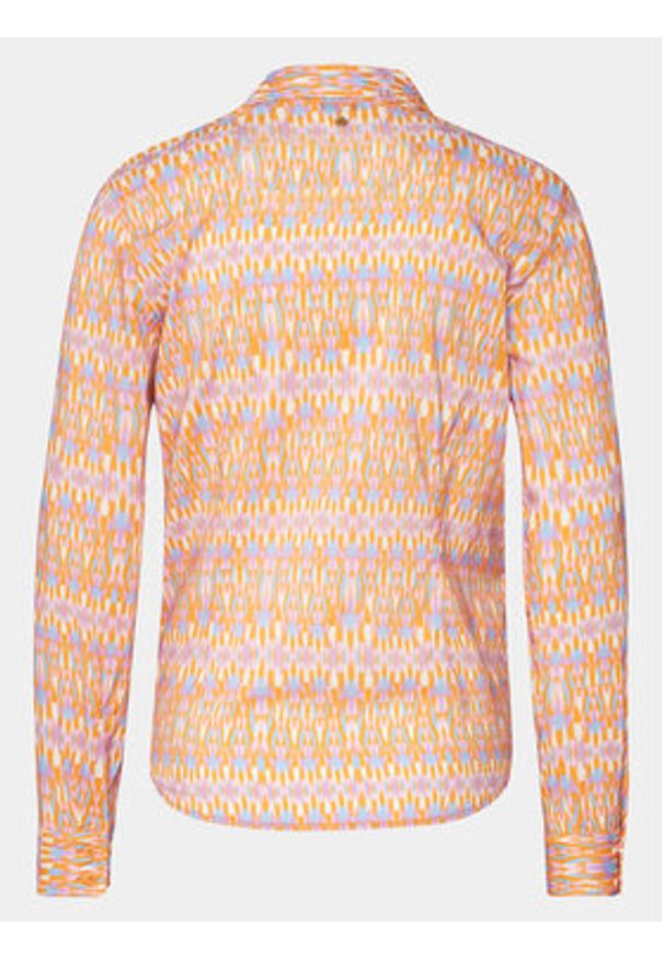 Mustang Koszula Edison 1014899 Pomarańczowy Slim Fit. Kolor: pomarańczowy. Materiał: bawełna