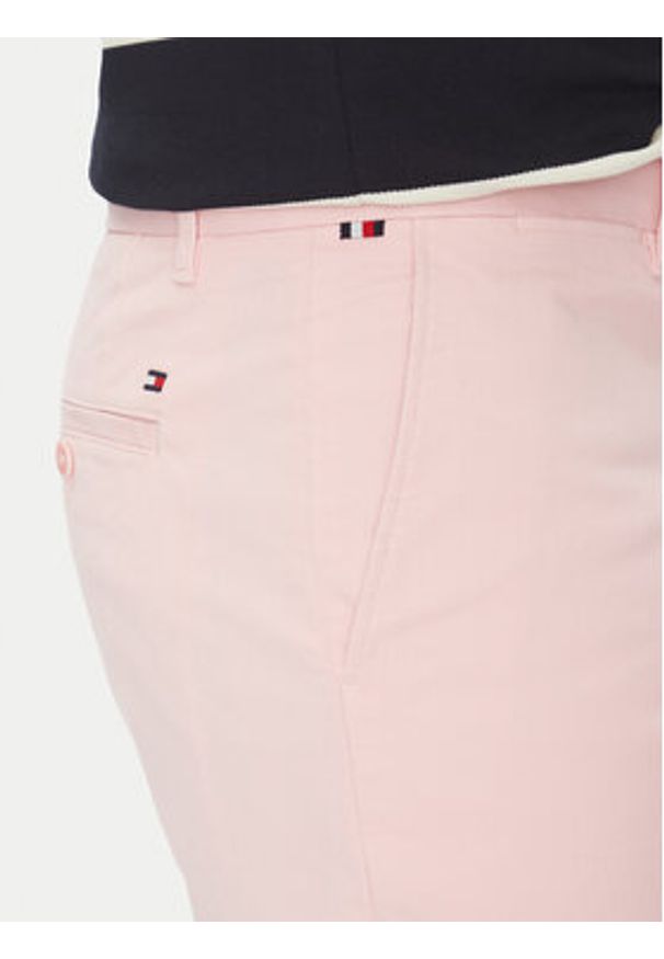 TOMMY HILFIGER - Tommy Hilfiger Szorty materiałowe Brooklyn MW0MW23563 Różowy Regular Fit. Kolor: różowy. Materiał: bawełna