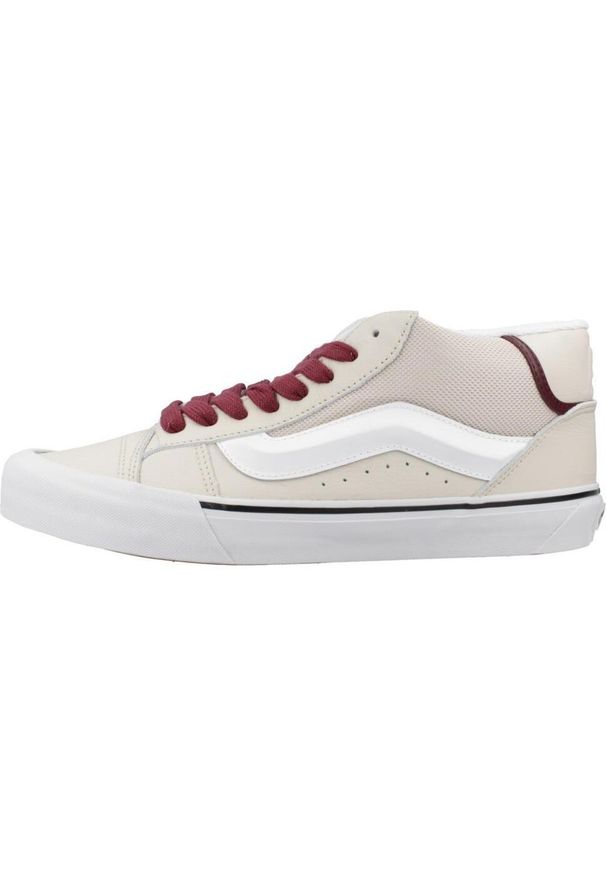Vans - Buty VANS KNU MID Beżowy. Kolor: beżowy. Materiał: skóra, tkanina