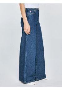 Big-Star - Jeansy damskie z szeroką nogawką granatowe Emily 532. Stan: podwyższony. Kolor: niebieski. Styl: elegancki #5