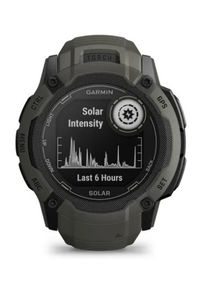 GARMIN - Zegarek sportowy Garmin Instinct 2X Solar (mchowy / mchowy pasek). Rodzaj zegarka: smartwatch. Styl: sportowy #5