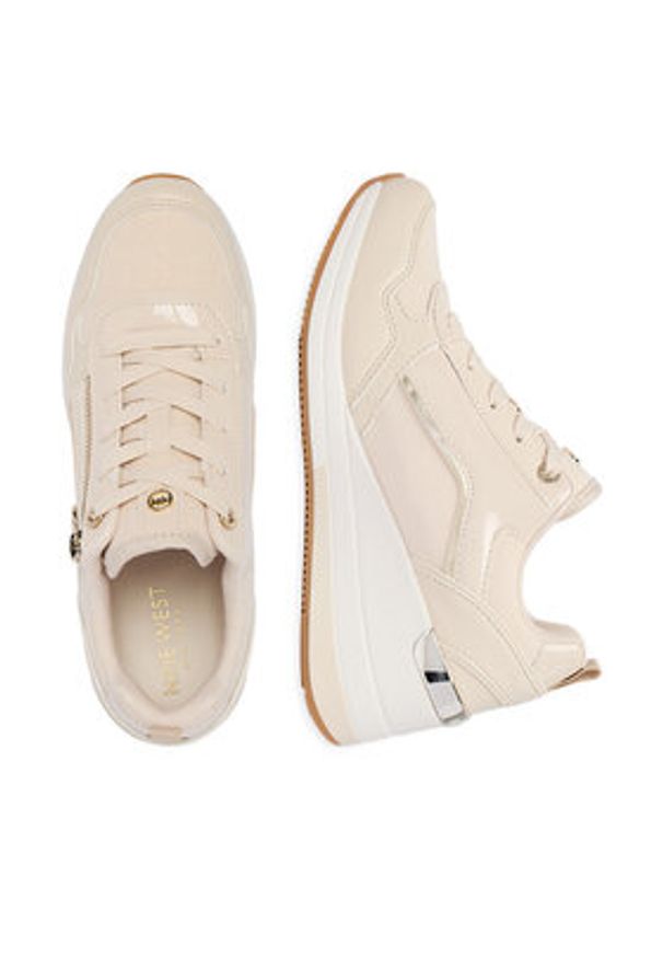 Nine West Sneakersy CEO-AMINA-02 Beżowy. Kolor: beżowy. Materiał: materiał