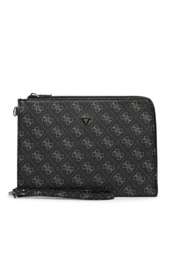 Guess Saszetka PMBALO P5235 Czarny. Kolor: czarny. Materiał: skóra