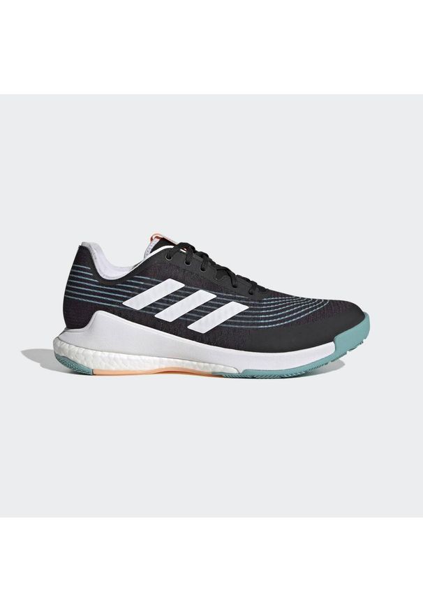 Buty do siatkówki Dorosły Adidas Crazyflight czarny. Kolor: czarny, biały, wielokolorowy. Sport: siatkówka