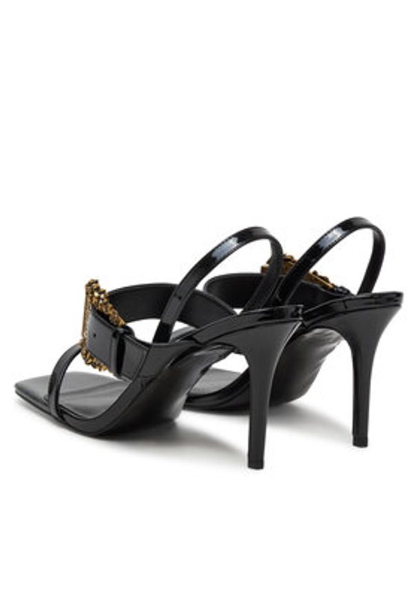 Versace Jeans Couture Sandały 78VA3S71 Czarny. Kolor: czarny. Materiał: skóra