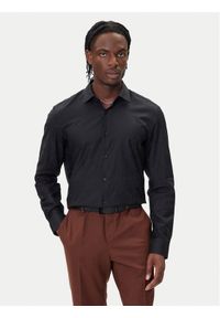 Hugo - HUGO Koszula Kenno 50500965 Czarny Slim Fit. Kolor: czarny. Materiał: bawełna #1