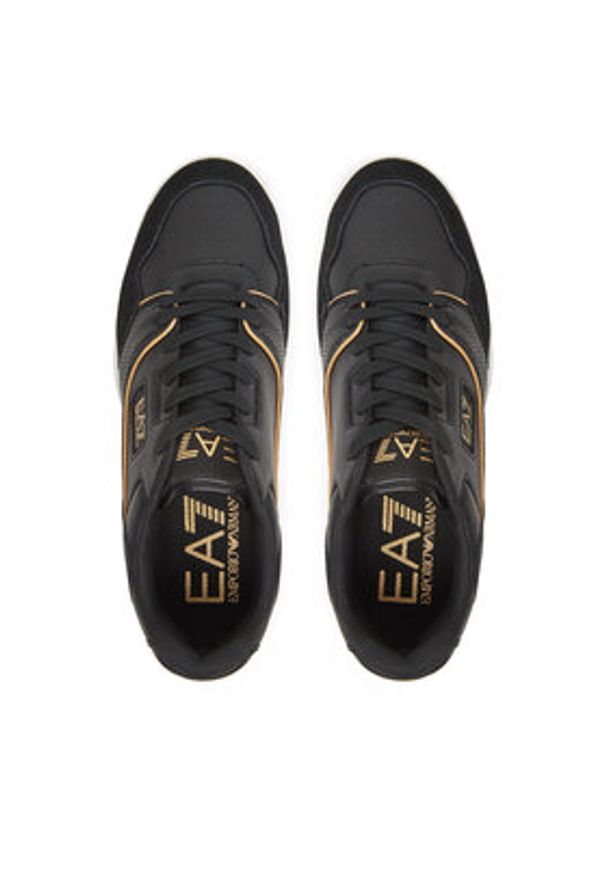 EA7 Emporio Armani Sneakersy X8X187 XK402 M700 Czarny. Kolor: czarny. Materiał: skóra
