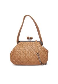Weekend Max Mara Torebka Pancia 2525516154650 Brązowy. Kolor: brązowy. Materiał: skórzane
