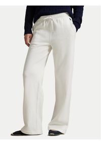 Polo Ralph Lauren Spodnie dresowe 211977959003 Biały Wide Leg. Kolor: biały. Materiał: bawełna