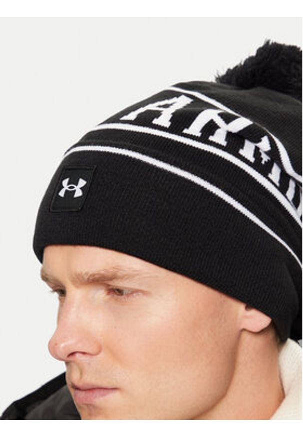 Under Armour Czapka M Halftime Pom Beanie 1386634-001 Czarny. Kolor: czarny. Materiał: akryl, materiał