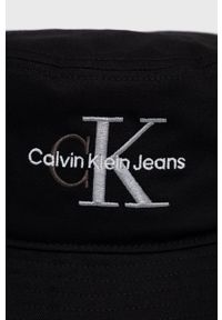 Calvin Klein Jeans Kapelusz bawełniany. Kolor: czarny. Materiał: bawełna #2