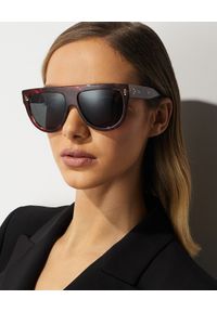 CELINE - Brązowe okulary przeciwsłoneczne Aviator. Kolor: brązowy. Materiał: materiał
