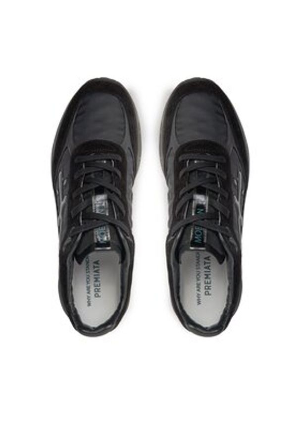 Premiata Sneakersy Moerun 6445 Czarny. Kolor: czarny. Materiał: skóra