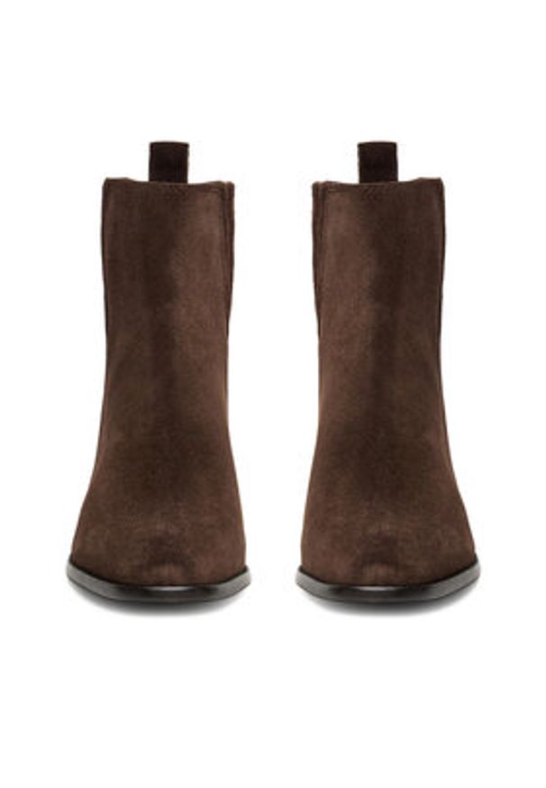 Gino Rossi Sztyblety CEO-LILI-R25SS07312 Brązowy. Kolor: brązowy. Materiał: zamsz, skóra