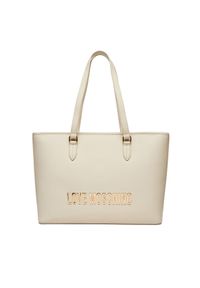 Love Moschino - LOVE MOSCHINO Torebka JC4190PP1MKD0110 Écru. Materiał: skórzane