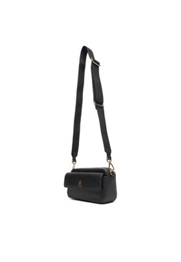 TOMMY HILFIGER - Tommy Hilfiger Torebka DISTINCT CAMERA BAG AW0AW17455 Czarny. Kolor: czarny. Materiał: skórzane