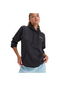 Roxy - Bluza z kapturem dla Kobiety SATURDAZE Czarny. Typ kołnierza: kaptur. Kolor: czarny. Materiał: materiał, poliester, bawełna. Sport: turystyka piesza