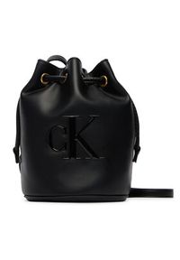 Calvin Klein Torebka Bold Ck Small LV04F3640G Czarny. Kolor: czarny. Materiał: skórzane #6