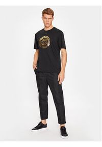 Just Cavalli T-Shirt 75OAHT01 Czarny Regular Fit. Kolor: czarny. Materiał: bawełna #5