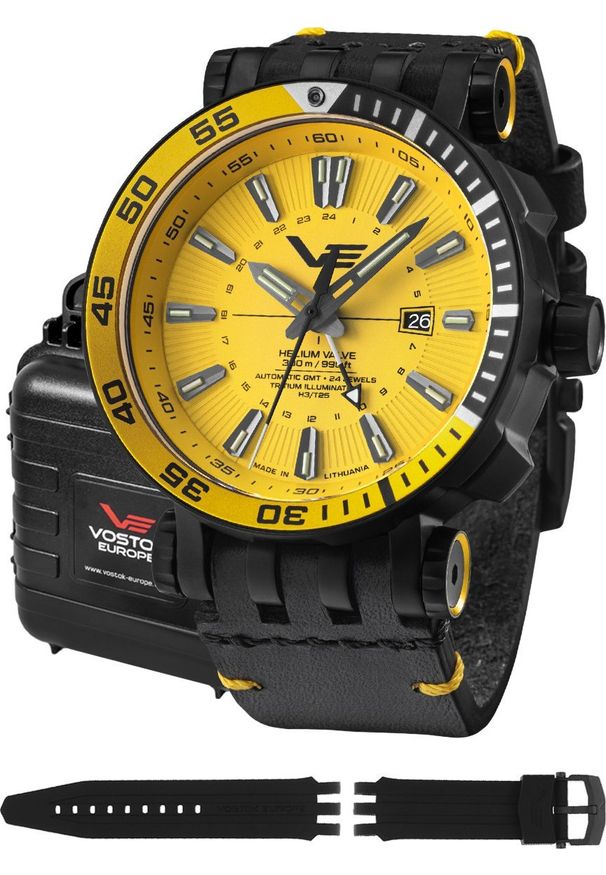 Zegarek Vostok Europe Zegarek męski Vostok Europe NH34-575C719 czarny. Kolor: czarny