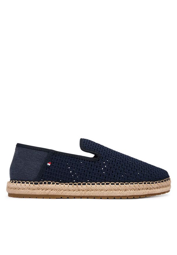 TOMMY HILFIGER - Tommy Hilfiger Espadryle Flex FM0FM05894 Granatowy. Kolor: niebieski. Materiał: materiał