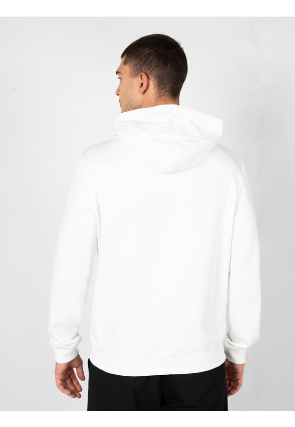 Les Hommes Bluza "Hoodie LH" | LBH1006700P | Mężczyzna | Biały. Kolor: biały. Materiał: bawełna. Długość: długie. Wzór: nadruk