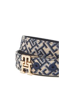 TOMMY HILFIGER - Tommy Hilfiger Pasek Damski Th Jacquard 2.5 AW0AW17497 Kolorowy. Materiał: skóra. Wzór: kolorowy