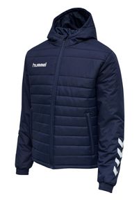 Hummel - Kurtka Sportowa męska Hmlpromo Short Bench granatowa. Kolor: niebieski